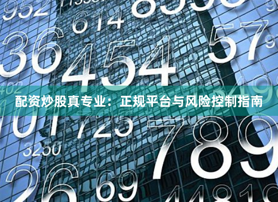 配资炒股真专业：正规平台与风险控制指南